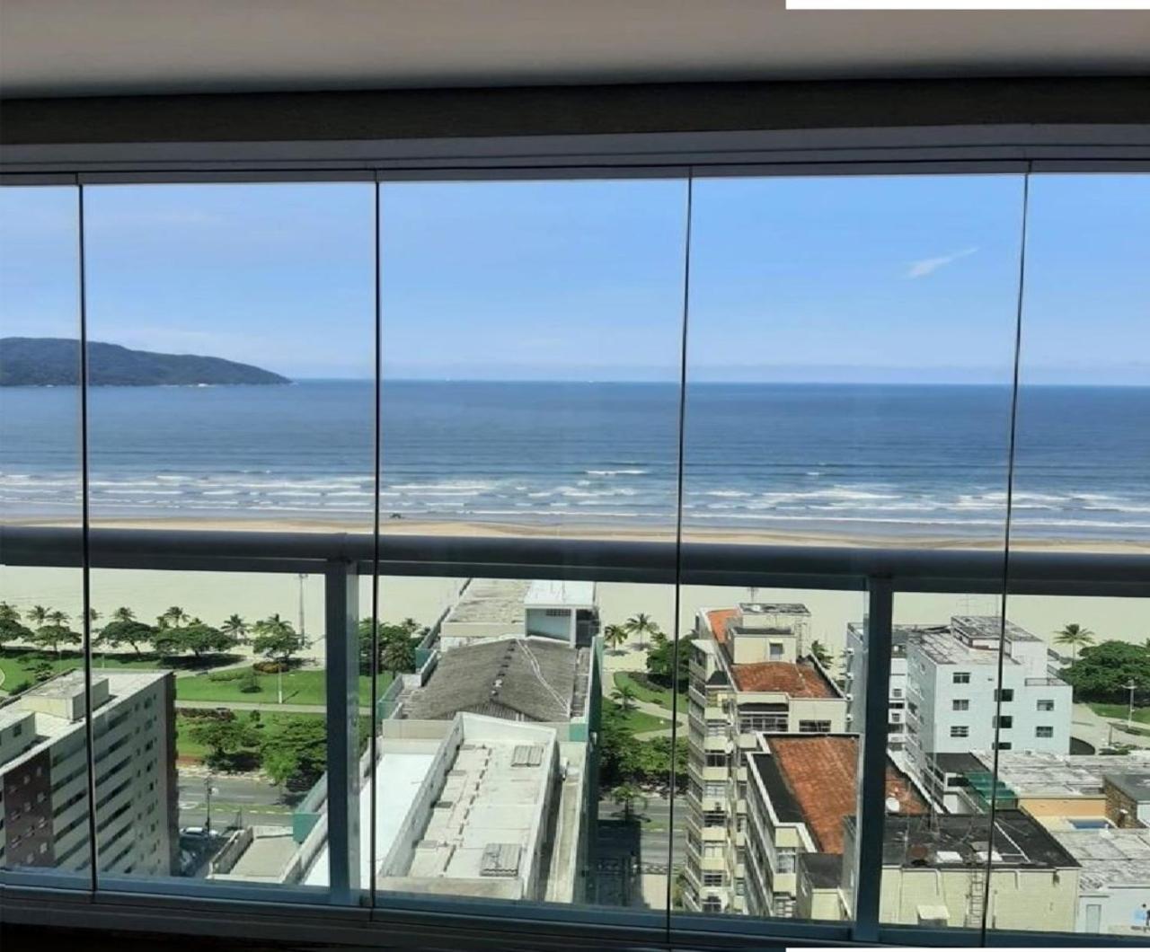 Apto Top Com Vista Pro Mar Em Condominio Completo Em Frente A Praia! Сантос Екстериор снимка